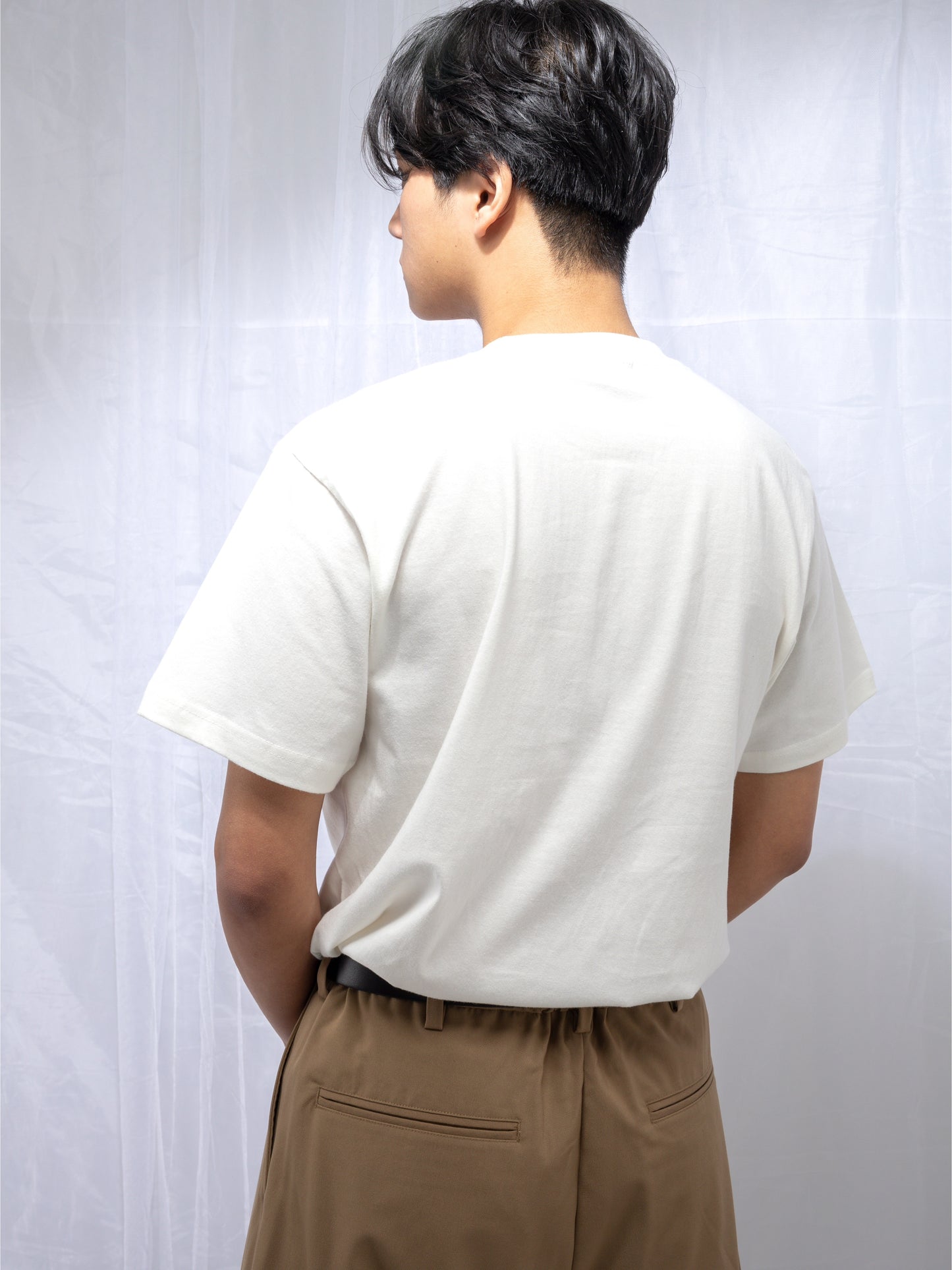 quo canorryロゴ刺繍半袖Tシャツ