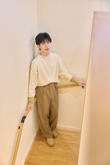 ラメフラワー刺繍2way配色カーディガン